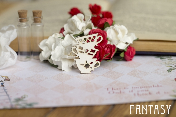 Чипборд Fantasy "Алиса 114" размер 3*2,6 см