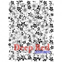 Резиновый штамп DEER RED "Anemone Print Background", размер 7.6x10.1 см