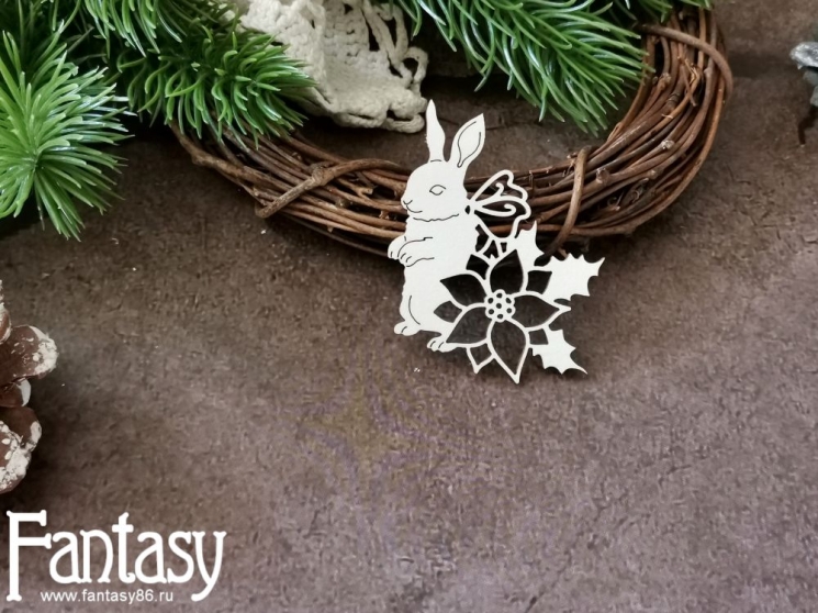 Чипборд Fantasy "Зайчик 3743", размер 5*6 см