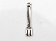 Silver "Fork" pendant, 2.5 cm, 1 piece