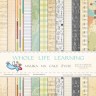 A set of double-sided paper Galeria papieru " Whole Life Learning. Enlightenment" 12 sheets, size 30x30 cm, 200 gr/m2