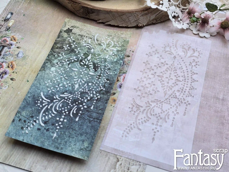 Трафарет Fantasy ««Узор Джайпура», Tfd-, толщина пластика 0,5 мм, размер 11*22 см