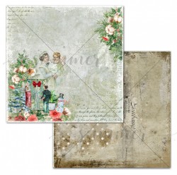 Double-sided sheet of paper Summer Studio Vintage winter 