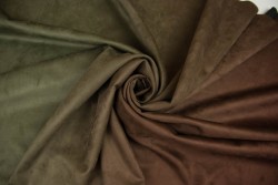 One-sided suede with a degrader effect (Olive, brick,brown), size 35x150 cm