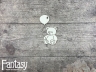 Чипборд Fantasy «Мамино счастье (Мишка с шариком 3266)» размер 4,3*7,8 см