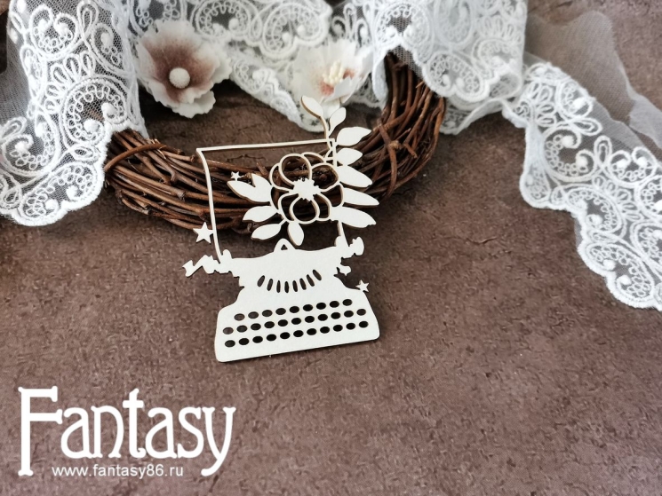 Чипборд Fantasy "Печатная машинка  3500", размер 8,2*6,5 см 