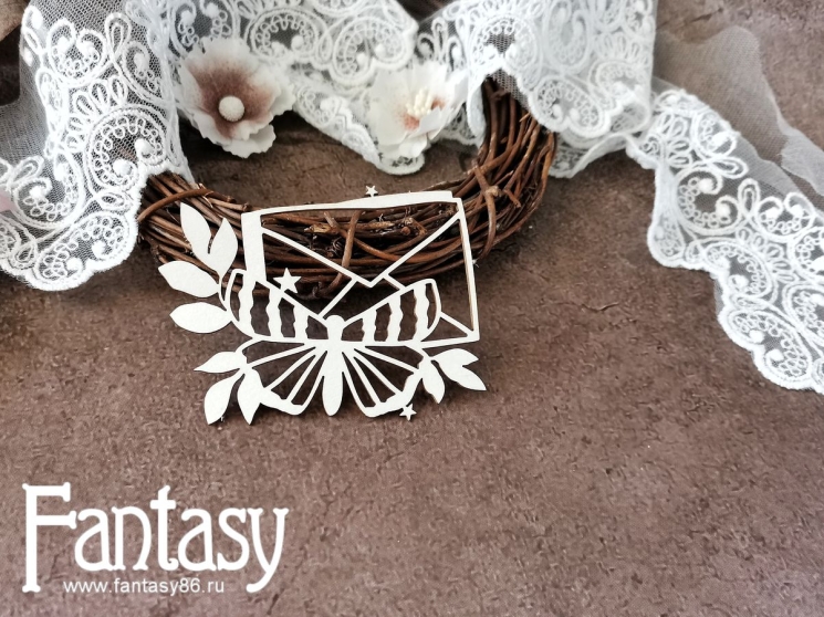 Чипборд Fantasy "Конверт  3498", размер 7,7*5,5 см 