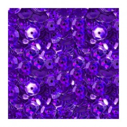 Пайетки "Zlatka" россыпью, ярко-фиолетовый с голографией №16, 6 мм, 10 гр 