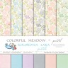 1/2 Set of double-sided paper Galeria papieru " Colorful meadow-pastel. Colorful meadow-pastel " 6 sheets, size 30x30 cm, 200 gr/m2