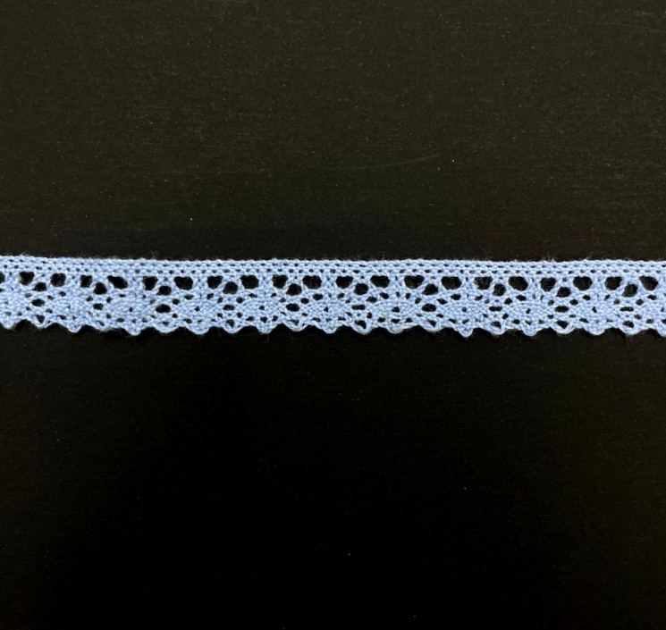 Lace ribbon "Blue 2", width 1 cm, cut 50 cm 