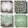 Set of double-sided paper Summer Studio "Wild Forest", 16 sheets size 20x20 cm, 190 gr/m