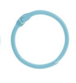 Set of rings for the album "ArtUzor", 4.5 cm, light blue, 4 pieces