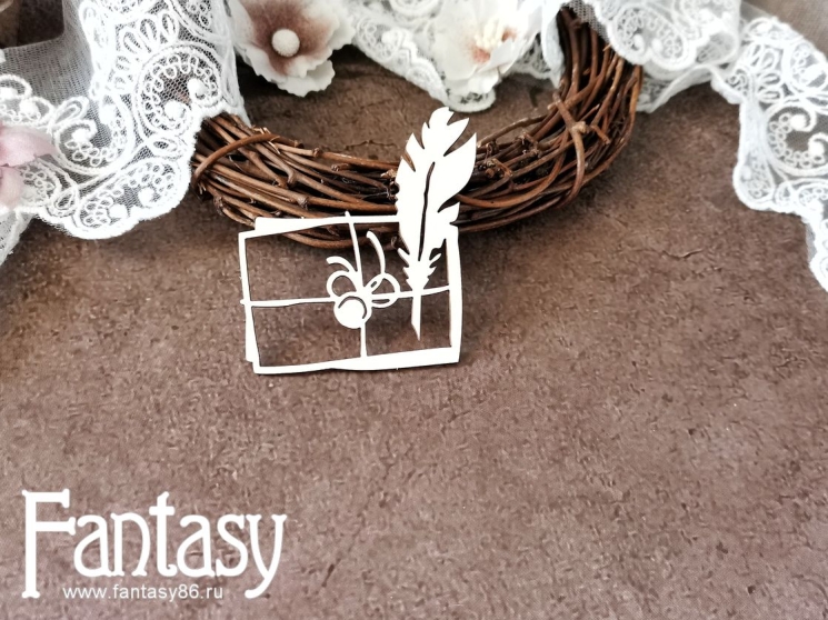 Чипборд Fantasy "Конверт  3496", размер 5*6 см 