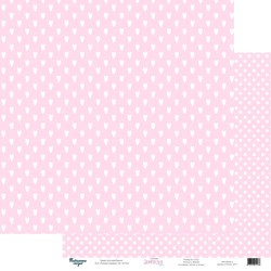 Двусторонний лист бумаги Татьянины сказки "Зефирная. Розовая зефирка", размер 30,5х30,5 см, 190 гр/м2