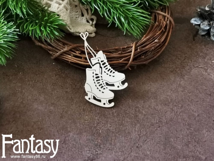 Чипборд Fantasy "Коньки 3738", размер 4*6,7 см