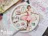 Тканевые высечки Fantasy "Симфония нежности-7", на бумажной основе 