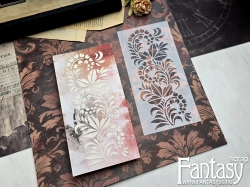 Трафарет FantasyScrap «Русский орнамент», Tfd-034, толщина пластика 0,5 мм, размер 10*20 см