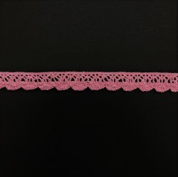 Кружевная лента "Розово-персиковая", ширина 1 см, отрез 50 см