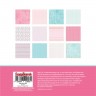 One-sided set of Scrapberry's "True Love" paper, 12 sheets, size 15x15 cm, 190 gr/m2