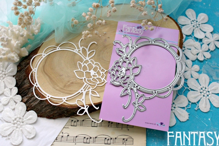 Нож для вырубки Fantasy рамка "Нежная рамка 1" размер 10.5*12 см