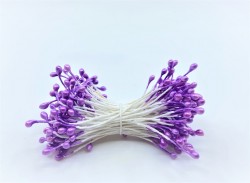 Stamens are double-sided lilac mother-of-pearl, 1 bundle, size 3mm