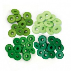 Набор люверсов We R Memory Keepers "Зеленый", размер 5 мм