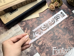Трафарет FantasyScrap «Винтажный бордюр», Tfd-035, толщина пластика 0,5 мм, размер 4*20 см