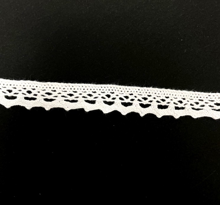Lace ribbon "White 2", width 1.2 cm, cut 50 cm