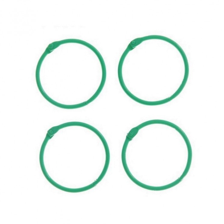 Set of rings for the album "ArtUzor", 4.5 cm, light green, 4 pieces