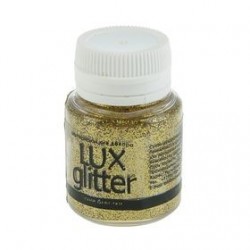 Decorative glitter LuxGlitter, gold color, 20ml