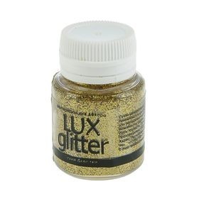Decorative glitter LuxGlitter, gold color, 20ml