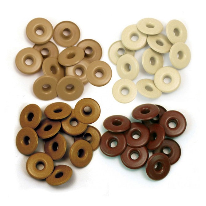 Set of grommets We R Memory Keepers "Brown", size 5 mm