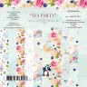1/3 Set of double-sided paper Summer Studio "Tea party" 5 sheets, size 20x20 cm, 190 gr/m2