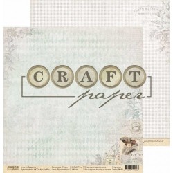 Двусторонний лист бумаги CraftPaper Ретро "Чувство вкуса" размер 30,5*30,5см, 190гр