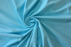 Premium satin fabric, light turquoise, size 50x50cm, 135gr/m2