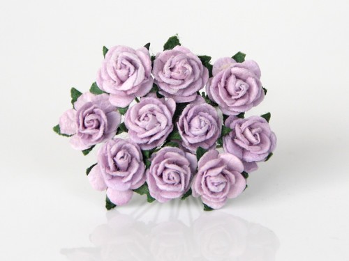 Roses "Light lilac" size 1 cm, 10 pcs