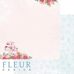 Двусторонний лист бумаги Fleur Design Зефир "Маленькие слабости", размер 30,5х30,5 см, 190 гр/м2