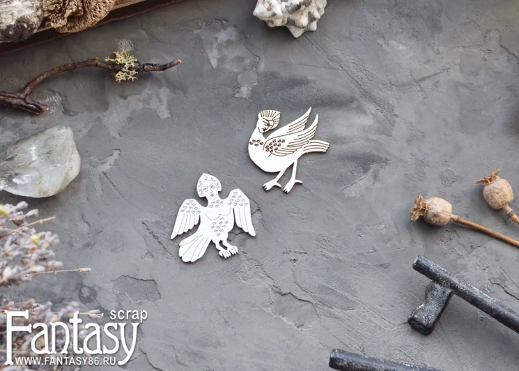 Чипборд Fantasy "Сирин маленькие 3923" 