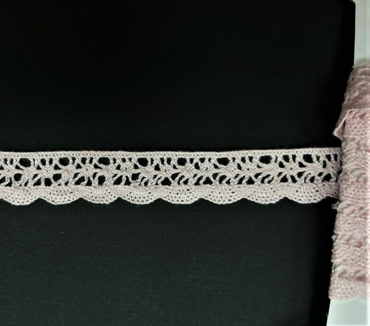 Lace ribbon "Pink 2", width 1.4 cm, cut 50 cm