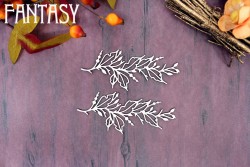 Чипборд Fantasy «Осенняя веточка 2482» размер 3,4*8,4 см