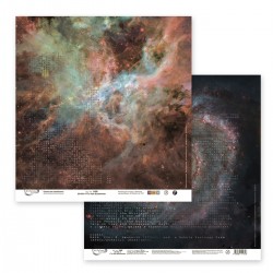 Двусторонний лист бумаги Mr. Painter "Ты моя вселенная-4" размер 30,5Х30,5 см, 190г/м2