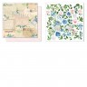 Set of double-sided paper Summer Studio "Royal Garden", 16 sheets size 20x20 cm, 190 gr/m