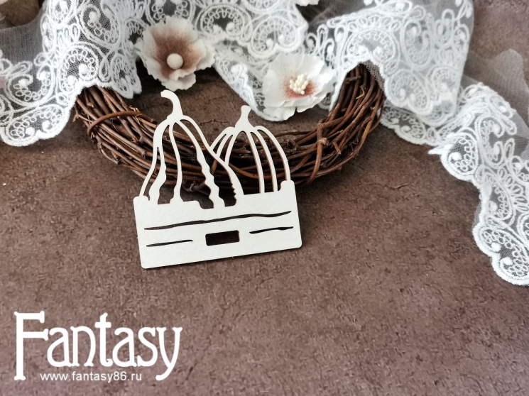 Чипборд Fantasy "Тыква  3489", размер 6,7*6,2 см 