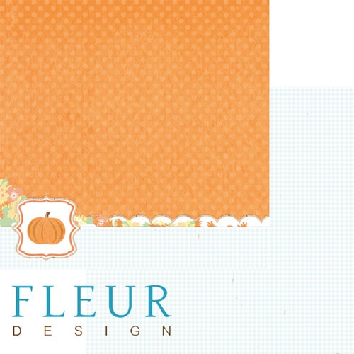 Double-sided sheet of paper Fleur Design Autumn breath "Harvest", size 30. 5x30. 5 cm, 190 g/m2