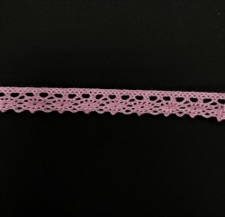 Кружевная лента "Розовая", ширина 1 см, отрез 50 см
