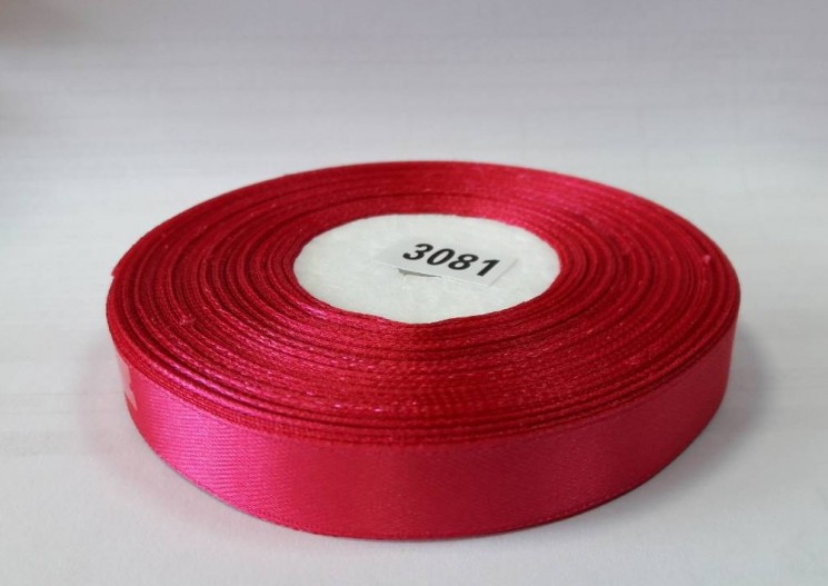 Satin ribbon "Crimson", width 1.2 cm, length 5.6 m