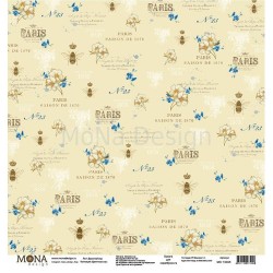 Односторонний лист бумаги MonaDesign Цветочные сны "Душистый мед" размер 30,5х30,5 см, 190 гр/м2