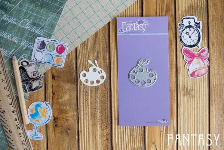 Fantasy cutting knife "Palette 1" size 3*3 cm 