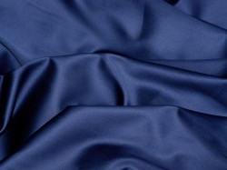 Premium satin fabric, dark blue, size 50x50cm, 135gr/m2