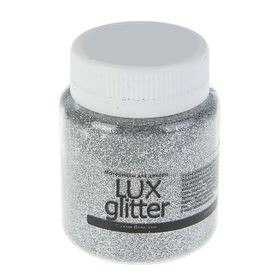 Декоративные блестки LuxGlitter, цвет серебро, 20мл